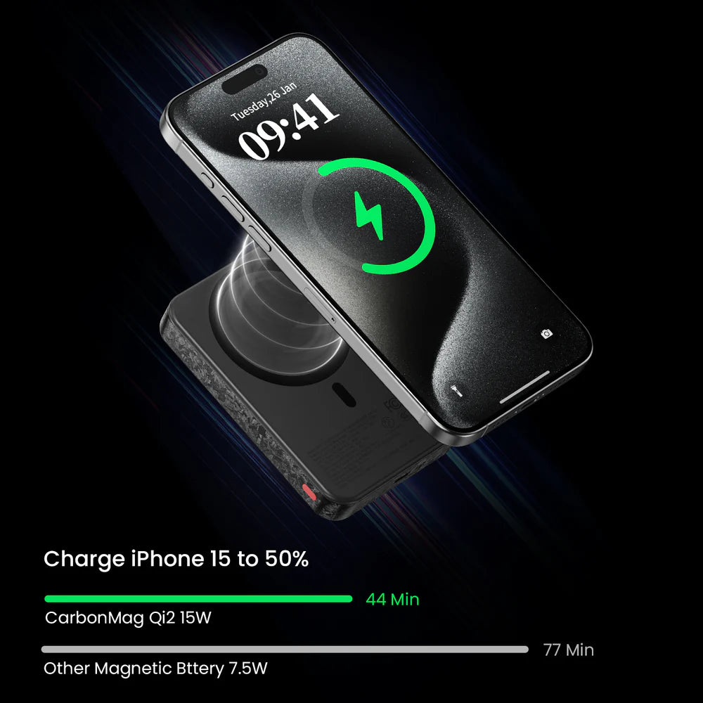 SHARGE CarbonMag (10K) Wireless Power Bank